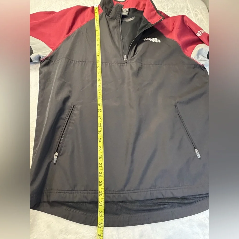 Vintage Joe Gibbs Racing Jacket Wicked Quick Windbreaker Mens XL 1/4 Zip Issued